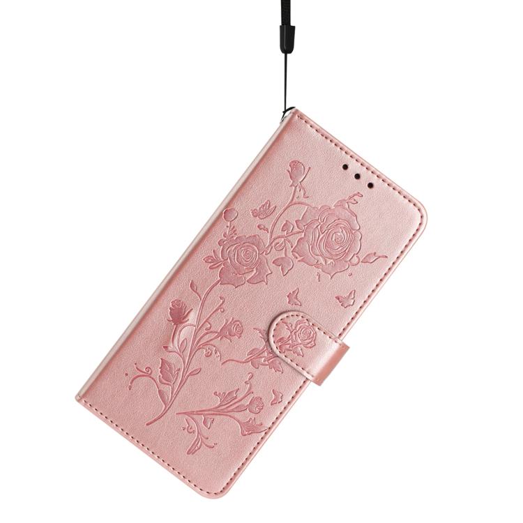 Rose Flower Embossing Pattern Leather Phone Case, For iPhone 17 Pro Max, For iPhone 17 Pro