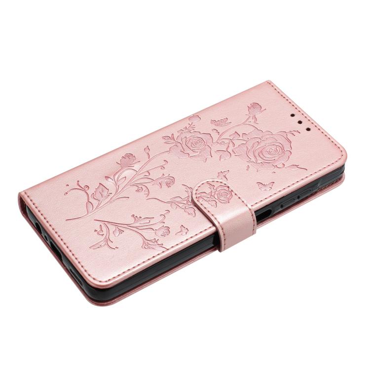 Rose Flower Embossing Pattern Leather Phone Case, For iPhone 17 Pro Max, For iPhone 17 Pro