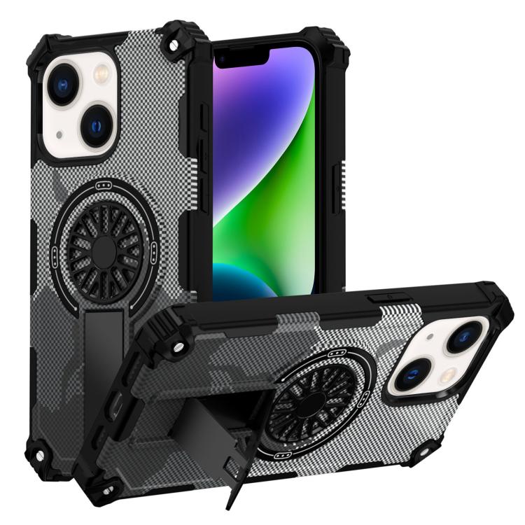 Camouflage Kickstand Rotating Shaft MagSafe Phone Case, For iPhone 15 Plus, For iPhone 15, For iPhone 14 Plus