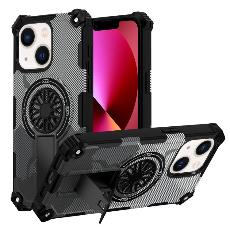 Camouflage Kickstand Rotating Shaft MagSafe Phone Case, For iPhone 15 Plus, For iPhone 15, For iPhone 14 Plus