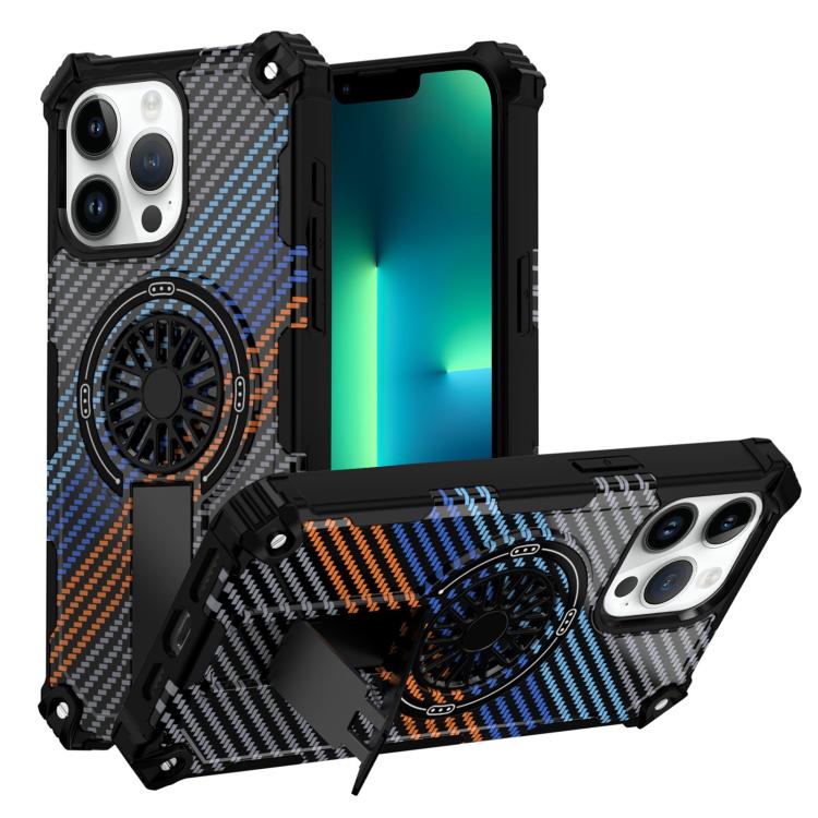 Camouflage Kickstand Rotating Shaft MagSafe Phone Case, For iPhone 14 / 13, For iPhone 14 Pro, For iPhone 14 Pro Max