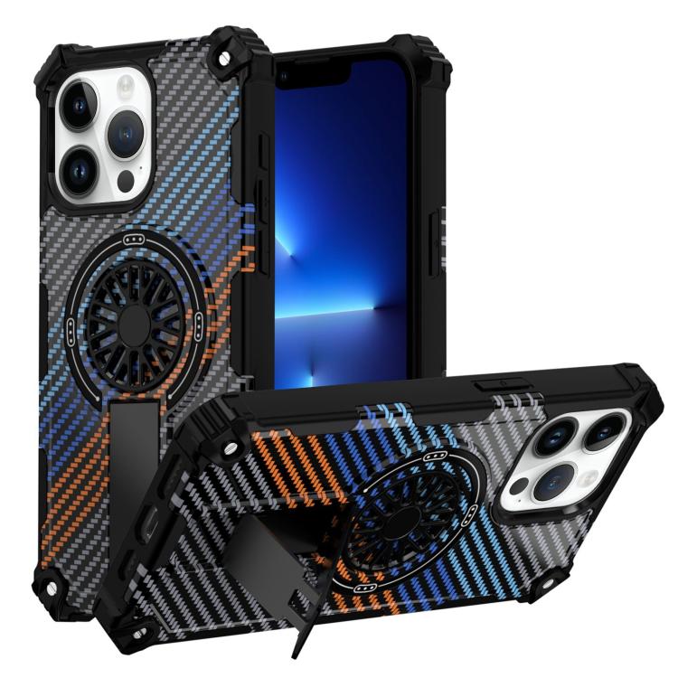 Camouflage Kickstand Rotating Shaft MagSafe Phone Case, For iPhone 14 / 13, For iPhone 14 Pro, For iPhone 14 Pro Max