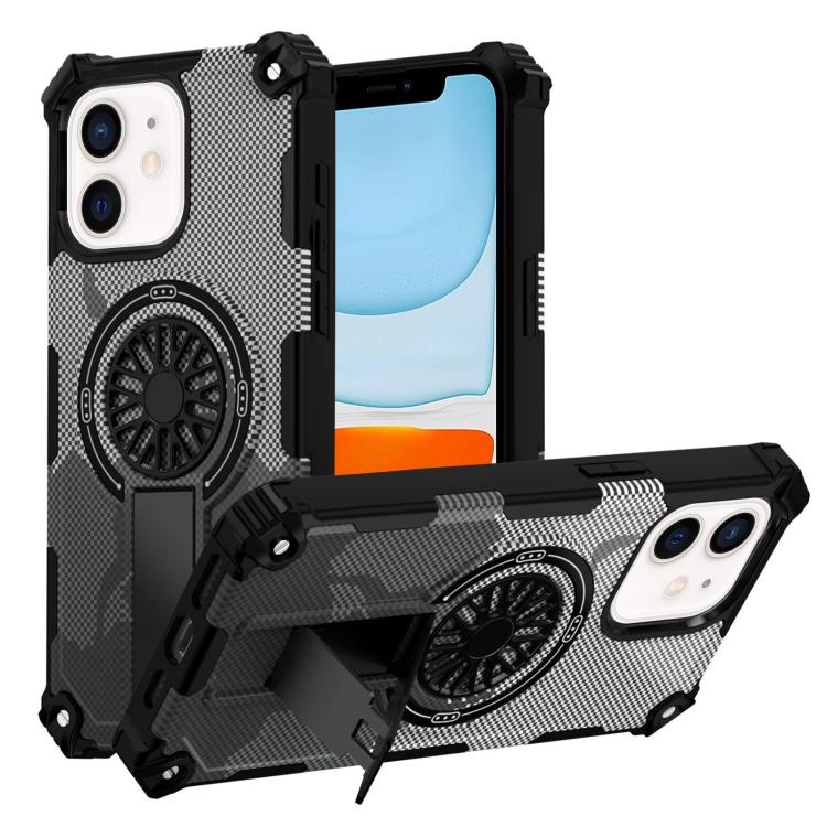 Camouflage Kickstand Rotating Shaft MagSafe Phone Case, For iPhone 13 Pro Max, For iPhone 13 Pro, For iPhone 12 / 12 Pro