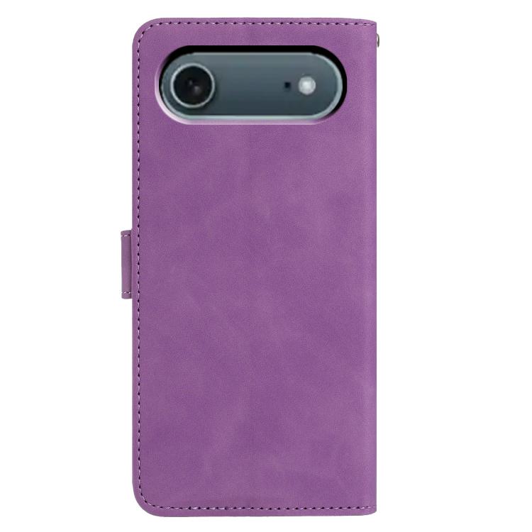 Moonlit Butterfly Dance Pattern Embossed Leather Phone Case, For iPhone 17 Air