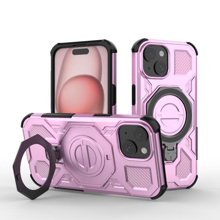 J-20 Solid Color MagSafe Magnetic TPU+PC Phone Case, For iPhone 15