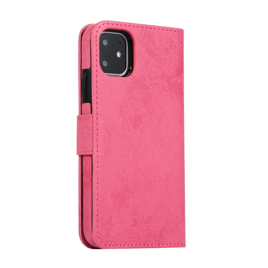 iPhone 11 case open showing interior card slots and photo frame window