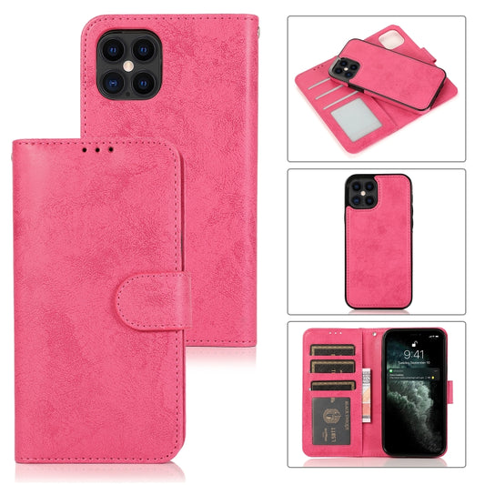 Retro magnetic flip case for iPhone 12 Pro Max with leather wallet and card slots