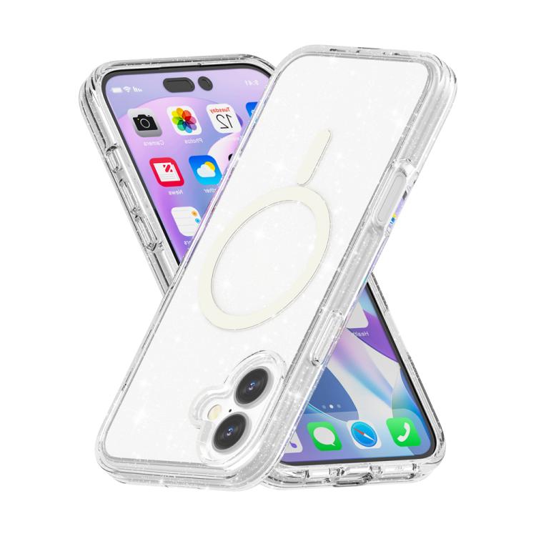 Terminator Style Glitter Powder MagSafe Magnetic Phone Case, For iPhone Air