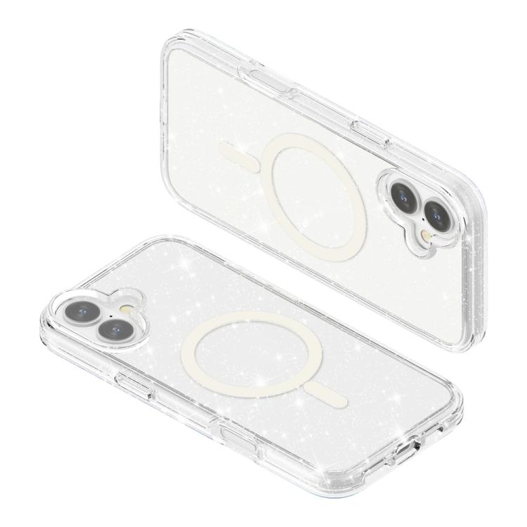 Terminator Style Glitter Powder MagSafe Magnetic Phone Case, For iPhone Air