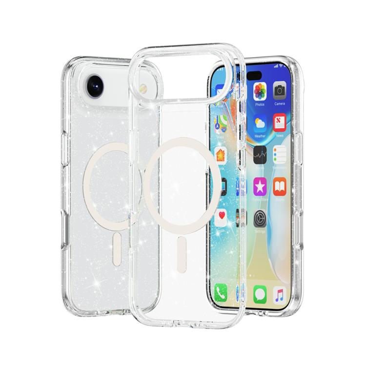 Terminator Style Glitter Powder MagSafe Magnetic Phone Case, For iPhone Air