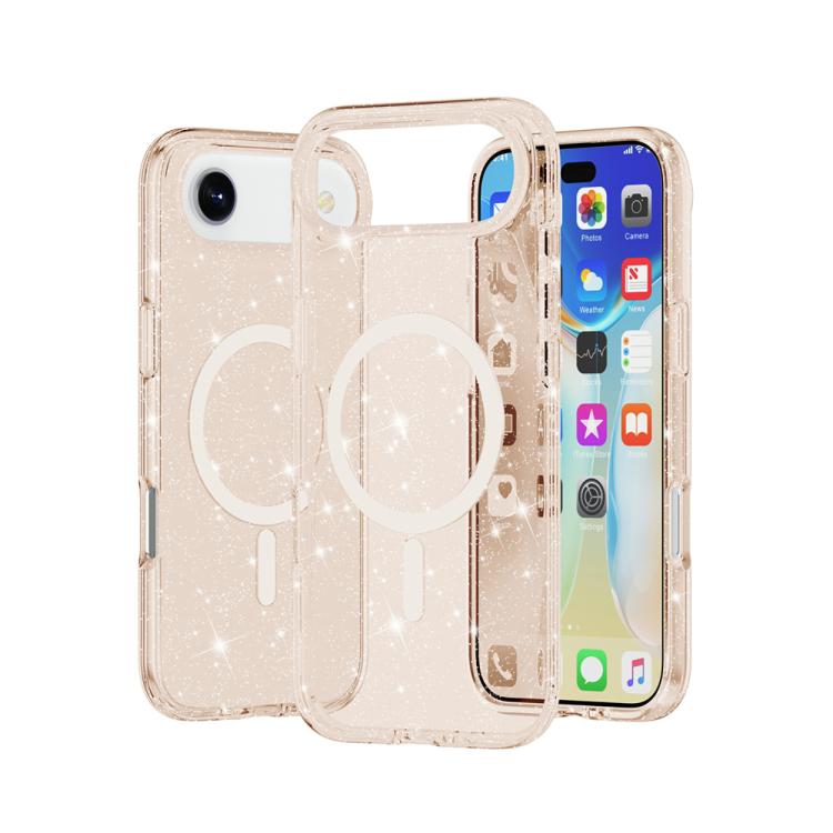 Terminator Style Glitter Powder MagSafe Magnetic Phone Case, For iPhone Air