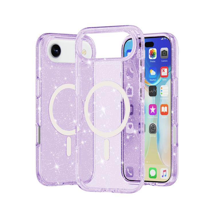 Terminator Style Glitter Powder MagSafe Magnetic Phone Case, For iPhone Air