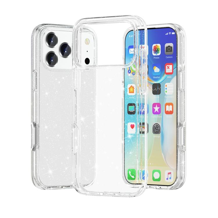 Shockproof Terminator Glitter Powder Phone Case, For iPhone 17 Pro Max, For iPhone 17 Pro, For iPhone 17