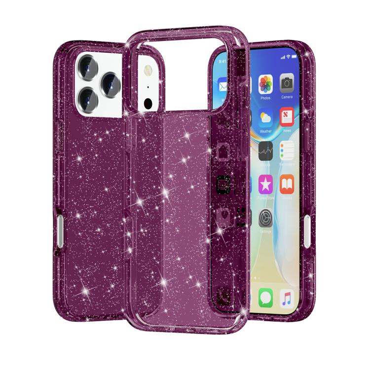 Shockproof Terminator Glitter Powder Phone Case, For iPhone 17 Pro Max, For iPhone 17 Pro, For iPhone 17
