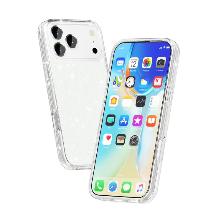 Shockproof Terminator Glitter Powder Phone Case, For iPhone 17 Pro Max, For iPhone 17 Pro, For iPhone 17