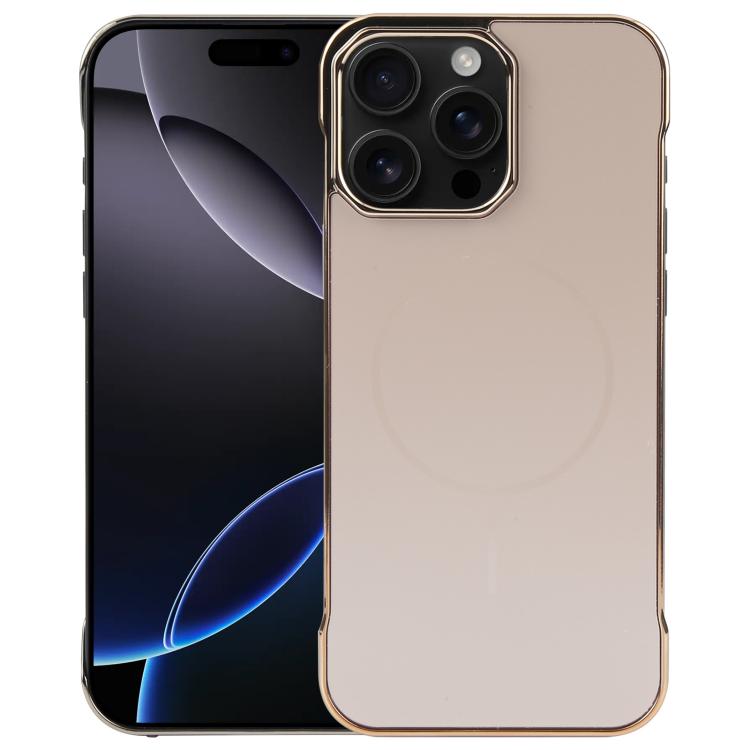 Electroplating Frameless Frosted Anti-Glare PC MagSafe Phone Case, For iPhone 17 Pro Max, For iPhone 17 Pro, For iPhone 17, For iPhone 17 Air, For iPhone 16e, For iPhone 16 Pro Max