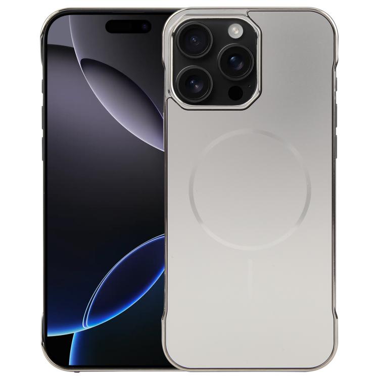 Electroplating Frameless Frosted Anti-Glare PC MagSafe Phone Case, For iPhone 17 Pro Max, For iPhone 17 Pro, For iPhone 17, For iPhone 17 Air, For iPhone 16e, For iPhone 16 Pro Max