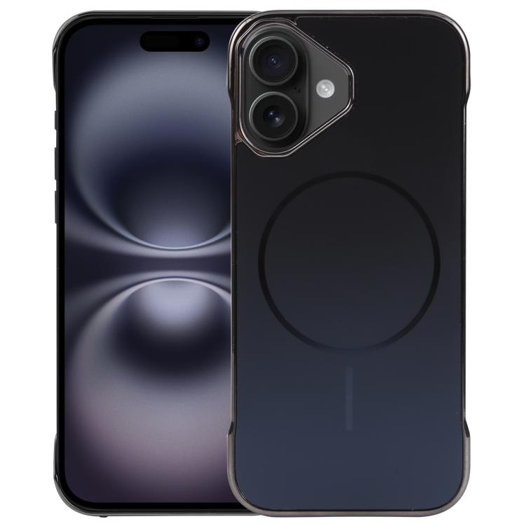 Electroplating Frameless Frosted Anti-Glare PC MagSafe Phone Case, For iPhone 16 Pro, For iPhone 16 Plus, For iPhone 16, For iPhone 15 Pro Max, For iPhone 15 Pro, For iPhone 15 Plus / 14 Plus