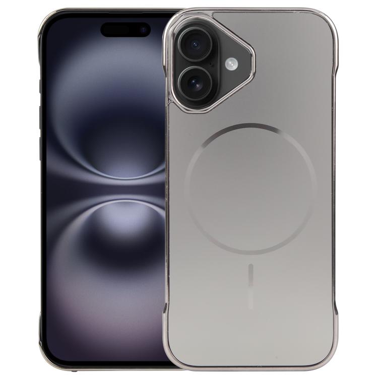 Electroplating Frameless Frosted Anti-Glare PC MagSafe Phone Case, For iPhone 16 Pro, For iPhone 16 Plus, For iPhone 16, For iPhone 15 Pro Max, For iPhone 15 Pro, For iPhone 15 Plus / 14 Plus