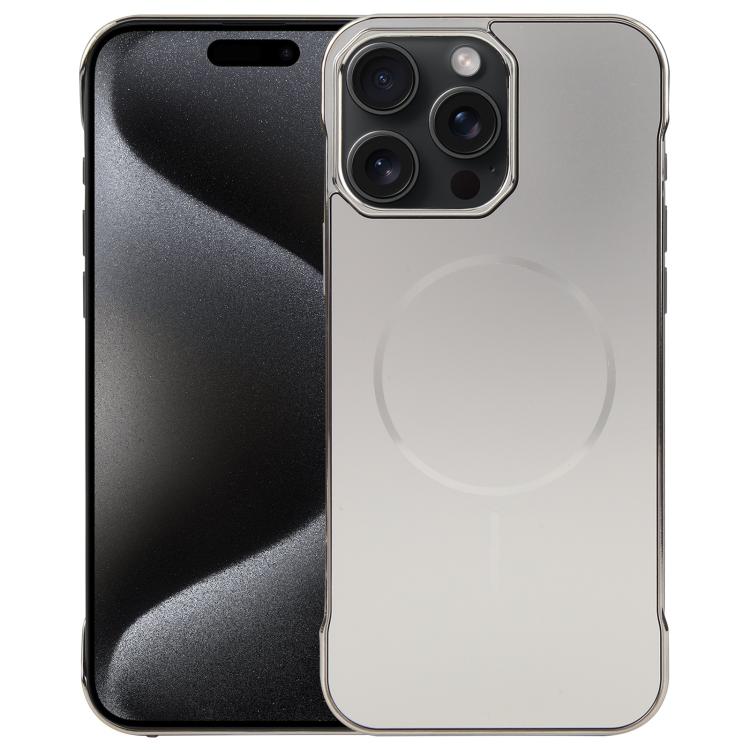Electroplating Frameless Frosted Anti-Glare PC MagSafe Phone Case, For iPhone 16 Pro, For iPhone 16 Plus, For iPhone 16, For iPhone 15 Pro Max, For iPhone 15 Pro, For iPhone 15 Plus / 14 Plus