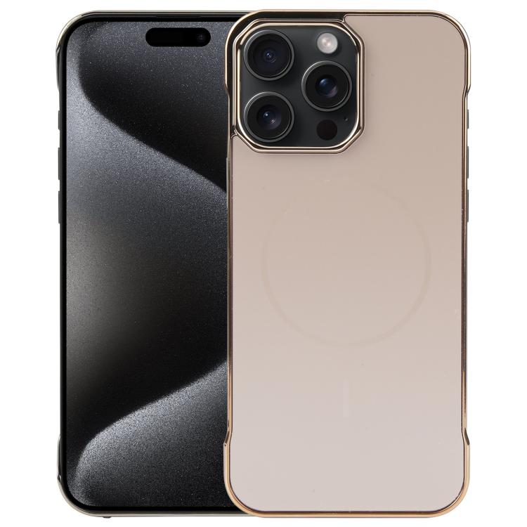 Electroplating Frameless Frosted Anti-Glare PC MagSafe Phone Case, For iPhone 16 Pro, For iPhone 16 Plus, For iPhone 16, For iPhone 15 Pro Max, For iPhone 15 Pro, For iPhone 15 Plus / 14 Plus