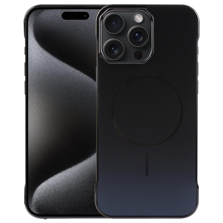 Electroplating Frameless Frosted Anti-Glare PC MagSafe Phone Case, For iPhone 16 Pro, For iPhone 16 Plus, For iPhone 16, For iPhone 15 Pro Max, For iPhone 15 Pro, For iPhone 15 Plus / 14 Plus