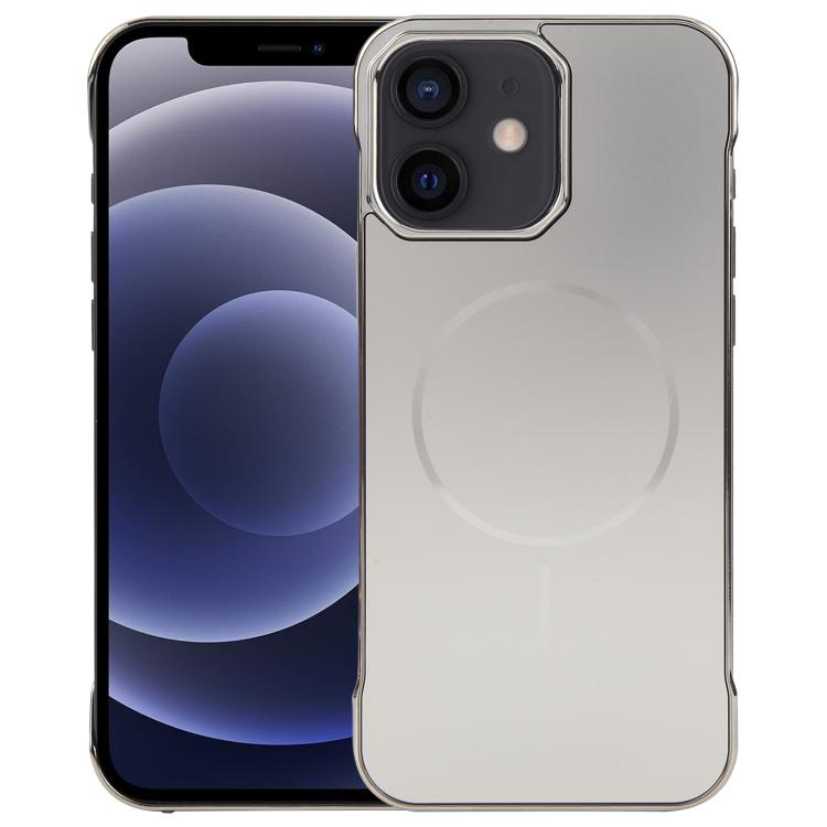 Electroplating Frameless Frosted Anti-Glare PC MagSafe Phone Case, For iPhone 12 / 12 Pro