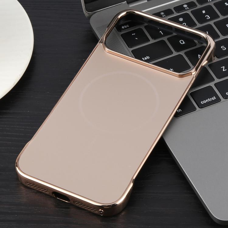 Electroplating Frameless Frosted Anti-Glare PC MagSafe Phone Case, For iPhone 17 Pro Max, For iPhone 17 Pro, For iPhone 17, For iPhone 17 Air, For iPhone 16e, For iPhone 16 Pro Max