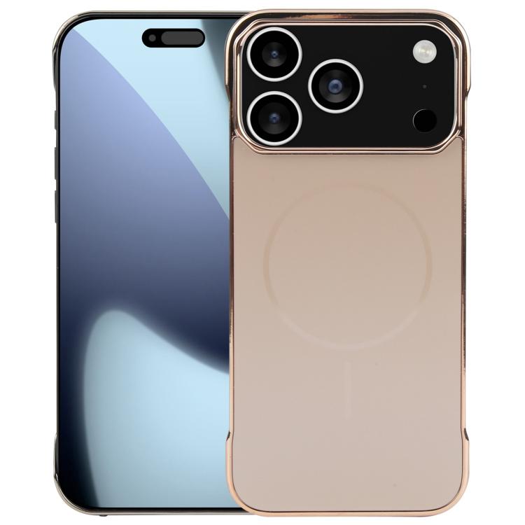 Electroplating Frameless Frosted Anti-Glare PC MagSafe Phone Case, For iPhone 17 Pro Max, For iPhone 17 Pro, For iPhone 17, For iPhone 17 Air, For iPhone 16e, For iPhone 16 Pro Max