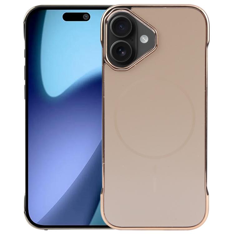 Electroplating Frameless Frosted Anti-Glare PC MagSafe Phone Case, For iPhone 17 Pro Max, For iPhone 17 Pro, For iPhone 17, For iPhone 17 Air, For iPhone 16e, For iPhone 16 Pro Max
