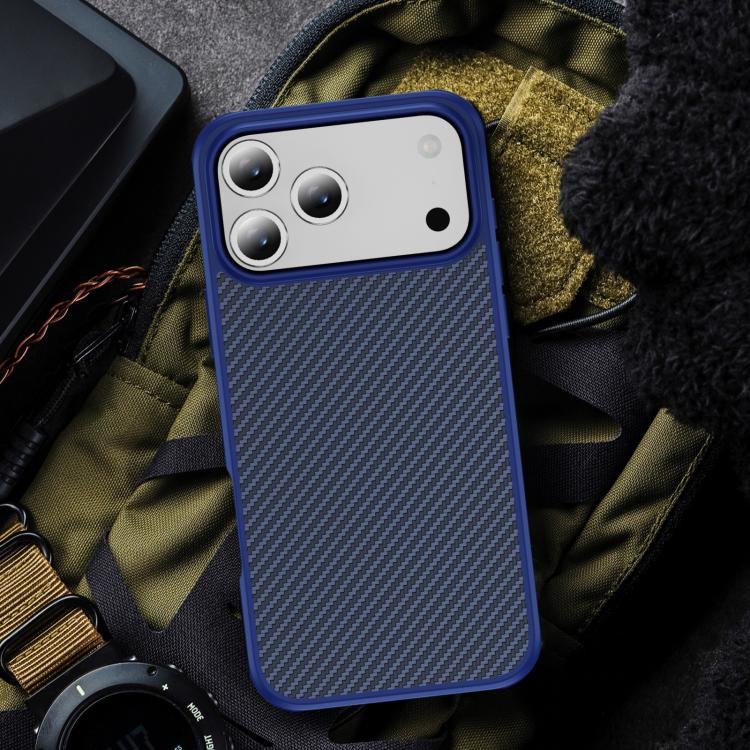 Carbon Fiber Texture Skin-feel Acrylic TPU Phone Case, For iPhone 17 Pro Max, For iPhone 17 Pro, For iPhone 17 Air, For iPhone 16 Pro Max, For iPhone 16 Pro, For iPhone 16 Plus