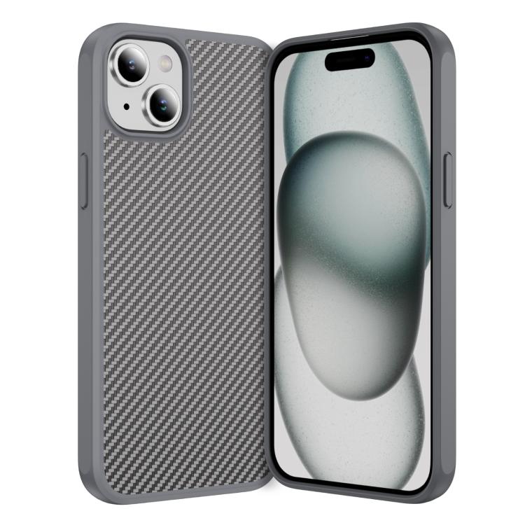 Carbon Fiber Texture Skin-feel Acrylic TPU Phone Case, For iPhone 16, For iPhone 15 Pro Max, For iPhone 15 Pro, For iPhone 15 Plus, For iPhone 15, For iPhone 14 Pro