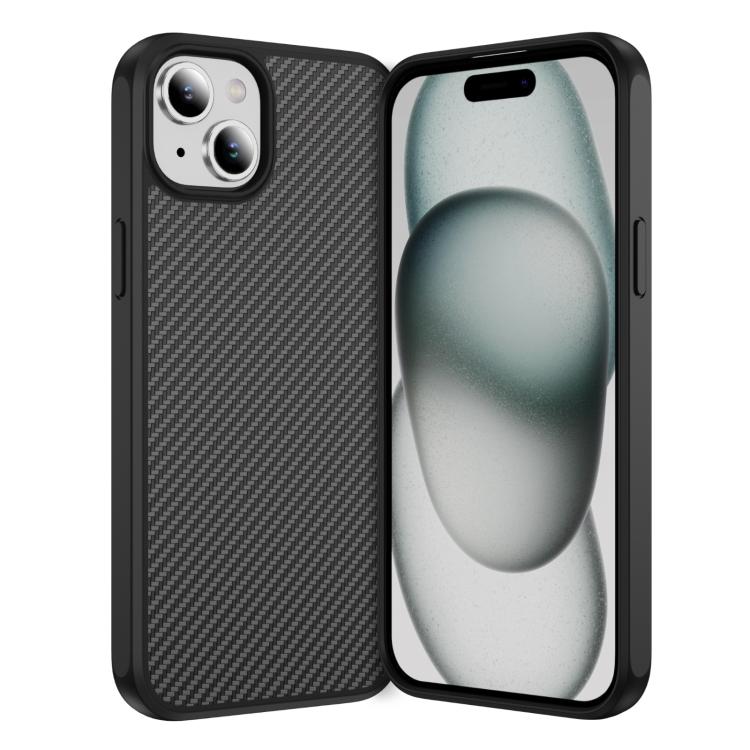 Carbon Fiber Texture Skin-feel Acrylic TPU Phone Case, For iPhone 16, For iPhone 15 Pro Max, For iPhone 15 Pro, For iPhone 15 Plus, For iPhone 15, For iPhone 14 Pro