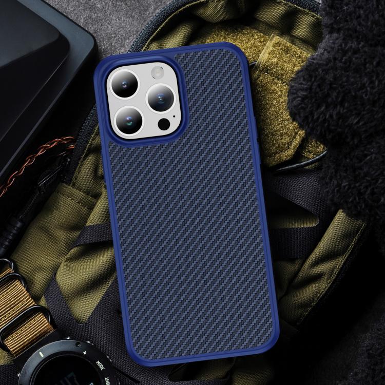 Carbon Fiber Texture Skin-feel Acrylic TPU Phone Case, For iPhone 14 Pro Max