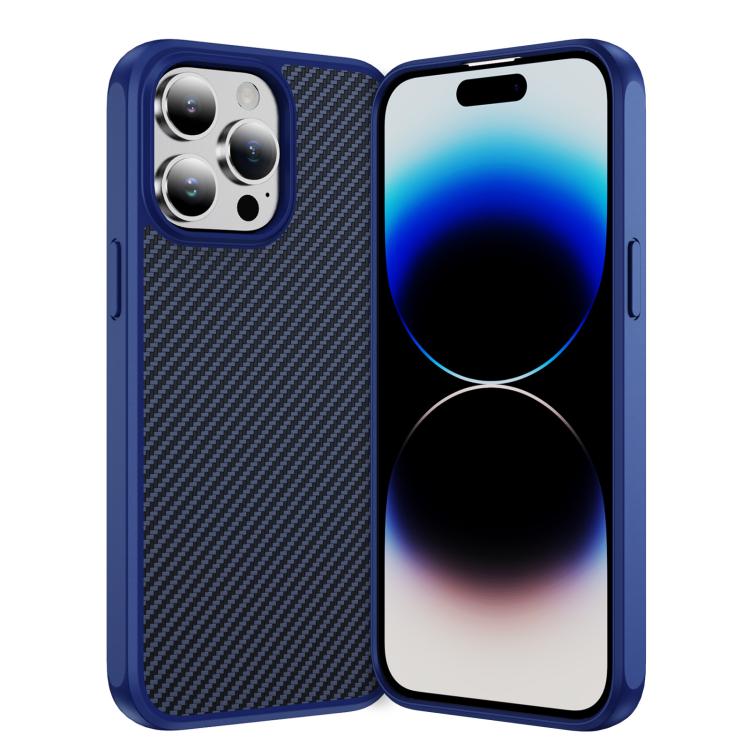 Carbon Fiber Texture Skin-feel Acrylic TPU Phone Case, For iPhone 16, For iPhone 15 Pro Max, For iPhone 15 Pro, For iPhone 15 Plus, For iPhone 15, For iPhone 14 Pro