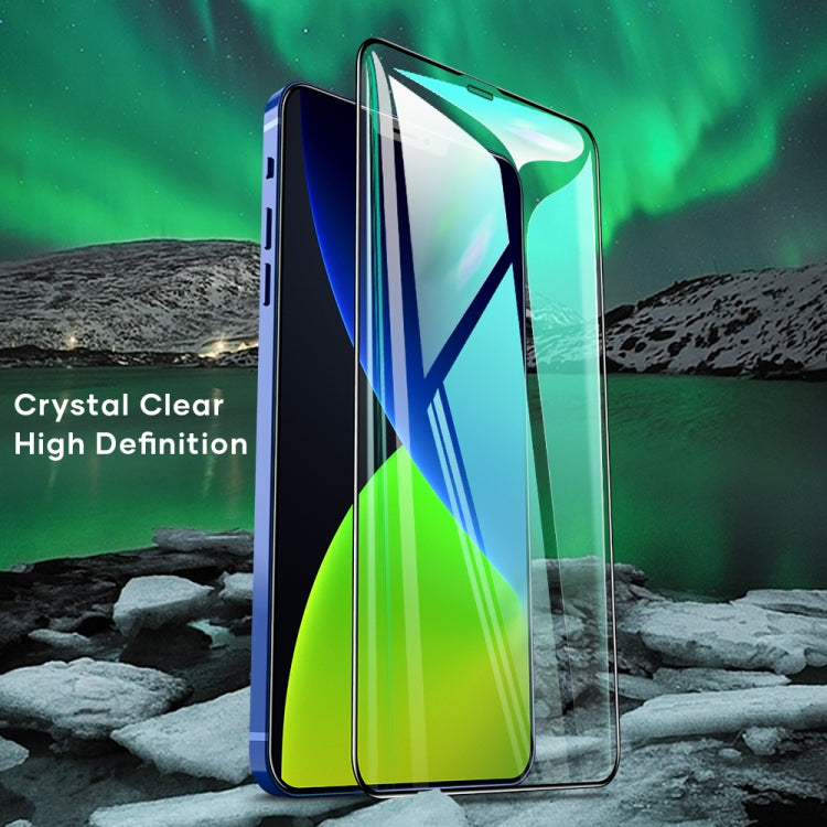 ROCK 2.5D Green Light Eye Protection Anti-blue Light Full Screen Tempered Glass Film