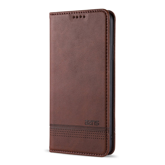 Horizontal texture leather case featuring card slot storage for iPhone 11