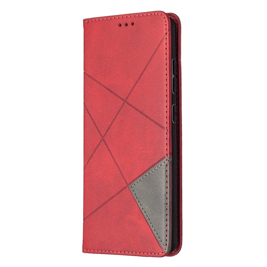 Galaxy S20 FE case featuring premium leather with rhombus quilted pattern design