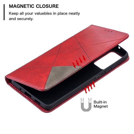 Rhombus textured Galaxy S20 FE 5G case with built-in card holder and kickstand