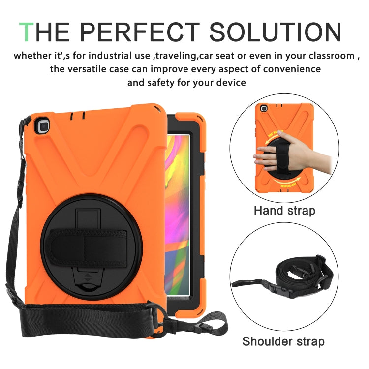 Coque de protection antichoc colorée en silicone et PC avec support et dragonne, pour Samsung Tab A 8.0 (2019) T290/T295, Samsung Galaxy Tab Active Pro T540/T545/Tab Active4 Pro