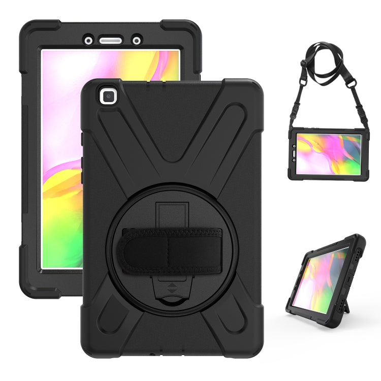 Shockproof Colorful Silicone + PC Protective Case with Holder & Hand Grip Strap
