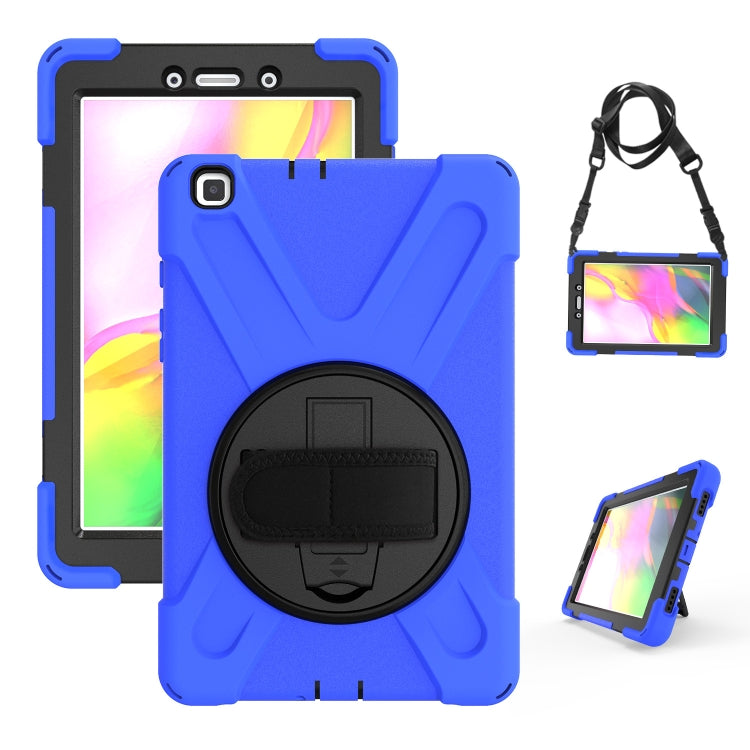 Coque de protection antichoc colorée en silicone et PC avec support et dragonne, pour Samsung Tab A 8.0 (2019) T290/T295, Samsung Galaxy Tab Active Pro T540/T545/Tab Active4 Pro