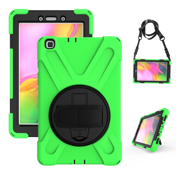 Shockproof Colorful Silicone + PC Protective Case with Holder & Hand Grip Strap