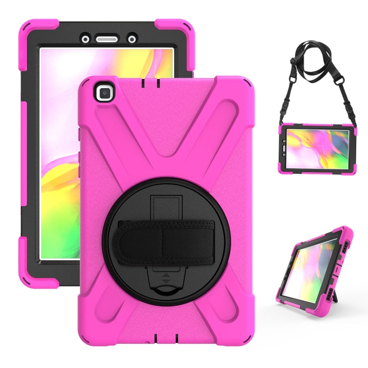Coque de protection antichoc colorée en silicone et PC avec support et dragonne, pour Samsung Tab A 8.0 (2019) T290/T295, Samsung Galaxy Tab Active Pro T540/T545/Tab Active4 Pro
