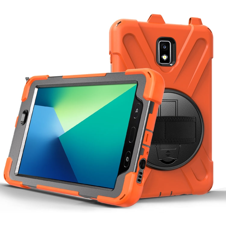 Shockproof Colorful Silicone + PC Protective Case with Holder & Hand Grip Strap & Pen Slot, For Samsung Galaxy Tab Active 2 8.0 T390/T395/T397