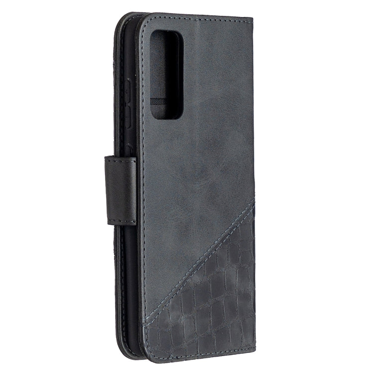 Matching Color Crocodile Texture Horizontal Flip PU Leather Case with Wallet & Holder & Card Slots, For Galaxy S20 FE 5G / S20 Lite