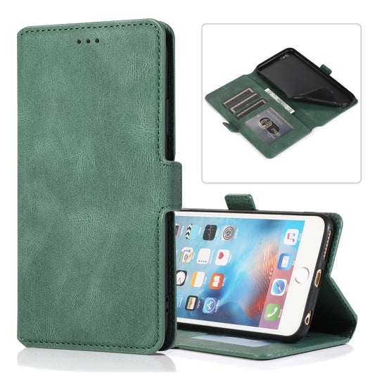 Retro leather flip case iPhone SE 2022 with magnetic clasp and card slots