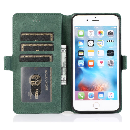 Multiple card slots and cash pocket inside retro leather iPhone case