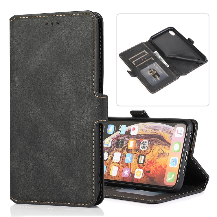Retro Magnetic Closing Clasp Horizontal Flip Leather Case with Holder & Card Slots & Photo Frame & Wallet, For iPhone 11, For iPhone 11 Pro, For iPhone 11 Pro Max, For iPhone XS / X