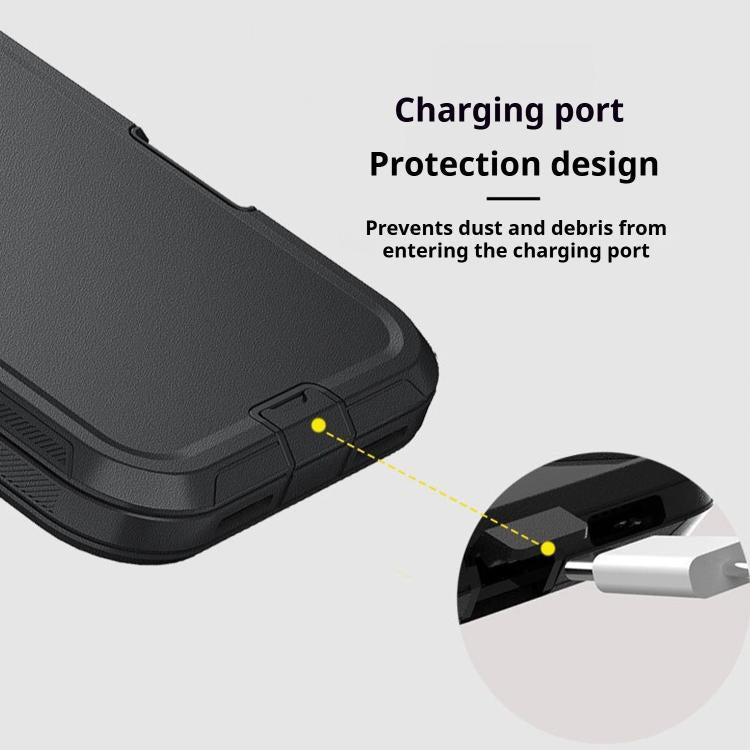 Kalebol Shockproof PC Hybrid TPU Phone Case with Back Clip, For iPhone 17 Pro Max, For iPhone 17 Pro, For iPhone 17, For iPhone 17 Air